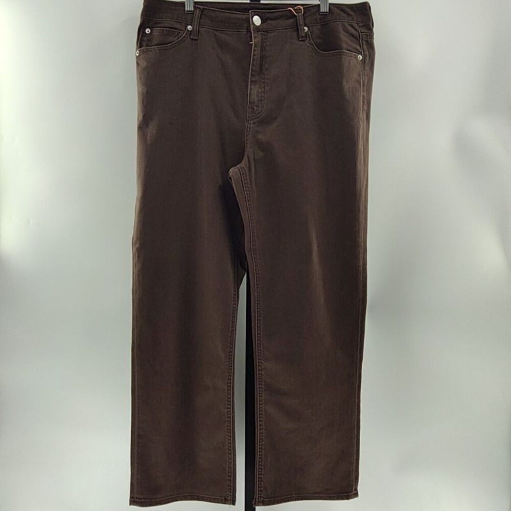 Quince Women Bella Stretch Straight Jeans Coffee Bean Brown 33